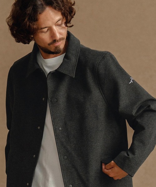 CALL&RESPONSE（コールアンドレスポンス）の「mj10892-ステンカラーコート-スーパーストレッチ（ステンカラーコート・メンズ・チャコール/ブラウン・2/4/5）」の4枚目の写真