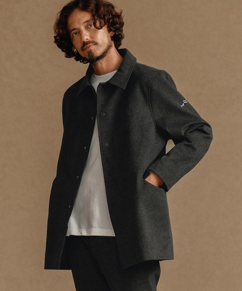 CALL&RESPONSE（コールアンドレスポンス）の「mj10892-ステンカラーコート-スーパーストレッチ（ステンカラーコート・メンズ・チャコール/ブラウン・2/4/5）」の5枚目の写真