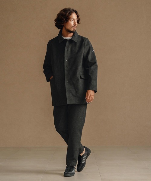 CALL&RESPONSE（コールアンドレスポンス）の「mj10892-ステンカラーコート-スーパーストレッチ（ステンカラーコート・メンズ・チャコール/ブラウン・2/4/5）」の6枚目の写真