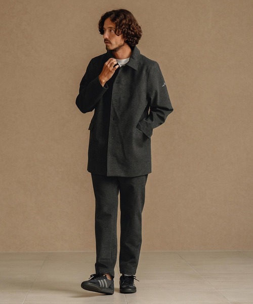 CALL&RESPONSE（コールアンドレスポンス）の「mj10892-ステンカラーコート-スーパーストレッチ（ステンカラーコート・メンズ・チャコール/ブラウン・2/4/5）」の7枚目の写真