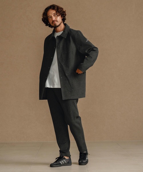 CALL&RESPONSE（コールアンドレスポンス）の「mj10892-ステンカラーコート-スーパーストレッチ（ステンカラーコート・メンズ・チャコール/ブラウン・2/4/5）」の8枚目の写真