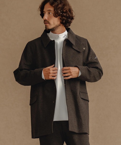 CALL&RESPONSE（コールアンドレスポンス）の「mj10892-ステンカラーコート-スーパーストレッチ（ステンカラーコート・メンズ・チャコール/ブラウン・2/4/5）」の9枚目の写真