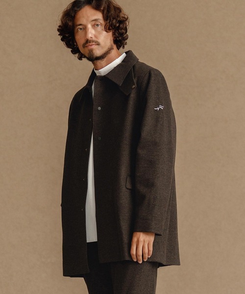 CALL&RESPONSE（コールアンドレスポンス）の「mj10892-ステンカラーコート-スーパーストレッチ（ステンカラーコート・メンズ・チャコール/ブラウン・2/4/5）」の11枚目の写真