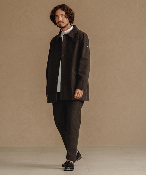 CALL&RESPONSE（コールアンドレスポンス）の「mj10892-ステンカラーコート-スーパーストレッチ（ステンカラーコート・メンズ・チャコール/ブラウン・2/4/5）」の14枚目の写真