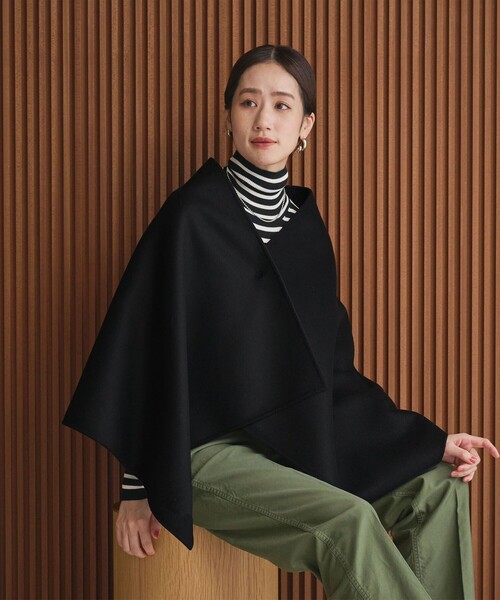 ユナイテッドアローズ　バイカラー リバー ベスト 38 ネイビー×チャコール ユナイテッドアローズ バイカラー リバー ベスト 38 ネイビー