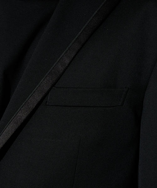 5351 POUR LES HOMMES（ゴーサンゴーイチプールオム）の「【セットアップ 対応/Director's Line】ピークドラペル ミリタリー ジャケット（テーラードジャケット・メンズ・ブラック・44/46/48/50）」の9枚目の写真
