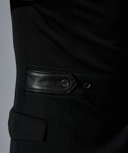 5351 POUR LES HOMMES（ゴーサンゴーイチプールオム）の「【セットアップ 対応/Director's Line】ピークドラペル ミリタリー ジャケット（テーラードジャケット・メンズ・ブラック・44/46/48/50）」の7枚目の写真