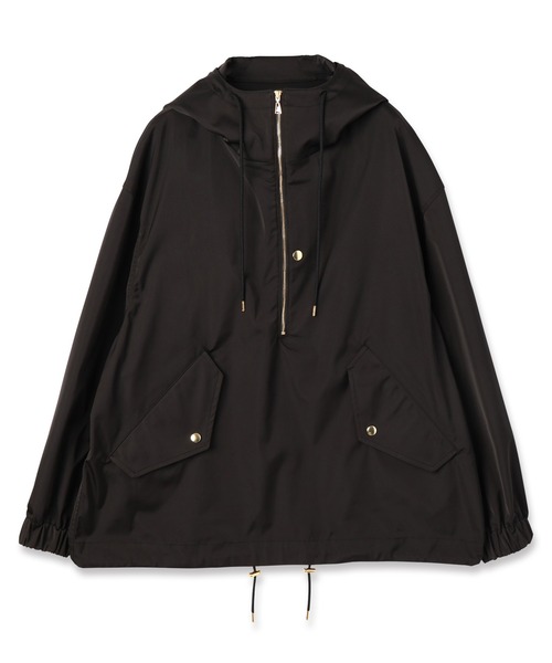 CULLNI（クルニ）の「Double Satin Half Zip Anorak Hoodie（マウンテンパーカー・メンズ・ブラック/ネイビー・2/1）」の2枚目の写真