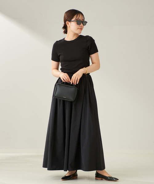 plage(プラージュ)の「taffeta maxi スカート(スカート・レディース・アイボリー/ブラック・38/36)」の18枚目の写真