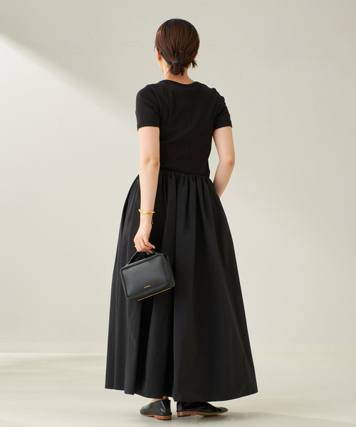 plage(プラージュ)の「taffeta maxi スカート(スカート・レディース・アイボリー/ブラック・38/36)」の20枚目の写真