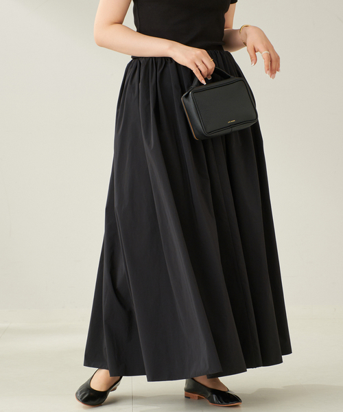 plage(プラージュ)の「taffeta maxi スカート(スカート・レディース・アイボリー/ブラック・38/36)」の21枚目の写真