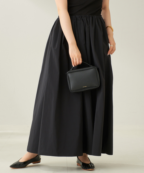 plage(プラージュ)の「taffeta maxi スカート(スカート・レディース・アイボリー/ブラック・38/36)」の22枚目の写真