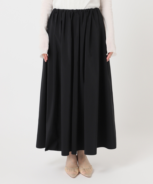 plage(プラージュ)の「taffeta maxi スカート(スカート・レディース・アイボリー/ブラック・38/36)」の4枚目の写真
