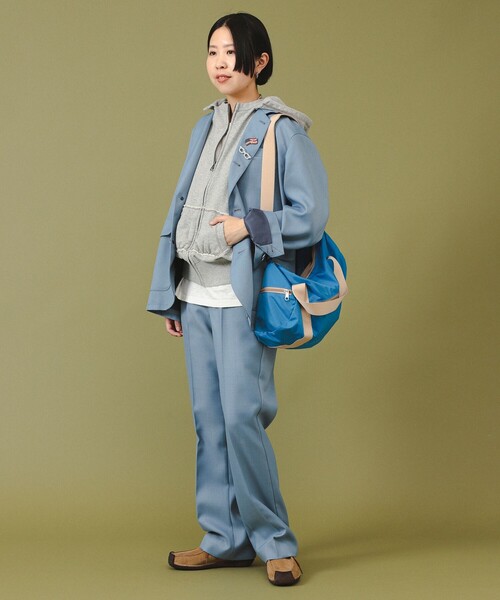 BEAMS BOY（ビームスボーイ）の「ポリエステル ツイル スラックス（スラックス・レディース・ダークグリーン/ブルー系その他・0/1）」の7枚目の写真