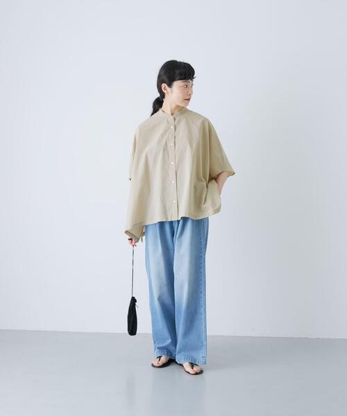 かぐれ（カグレ）の「コットンスクエアポンチョシャツ（シャツ