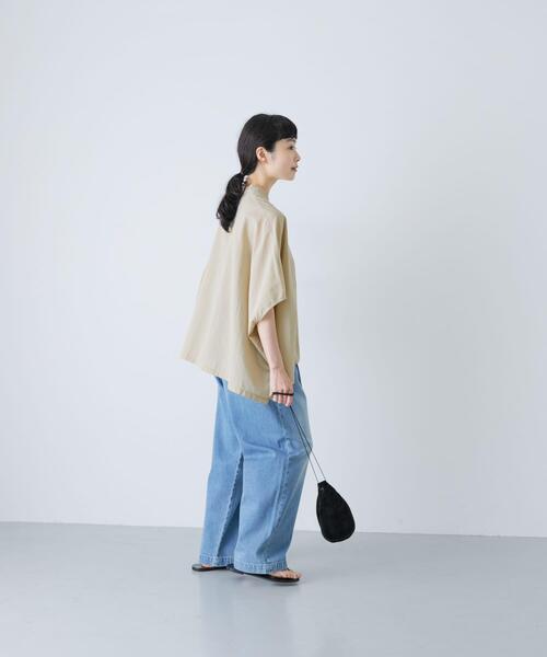 かぐれ（カグレ）の「コットンスクエアポンチョシャツ（シャツ