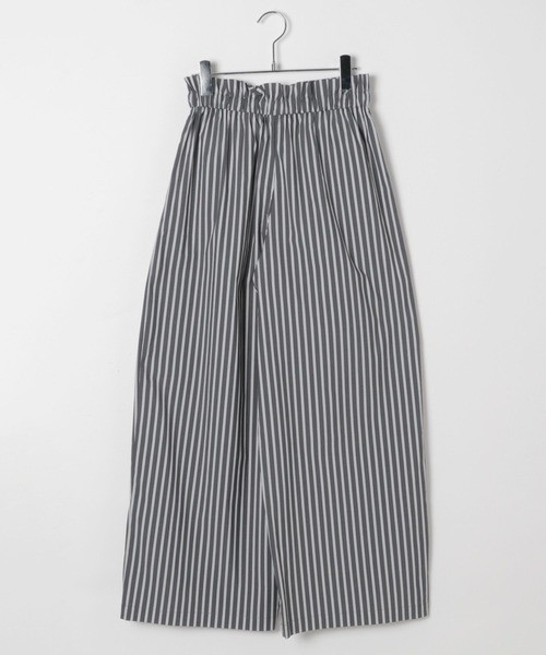 BAYFLOW（ベイフロー）の「ストライプリラックスパンツ（その他パンツ・レディース・チャコール/ホワイト・FREE）」の3枚目の写真