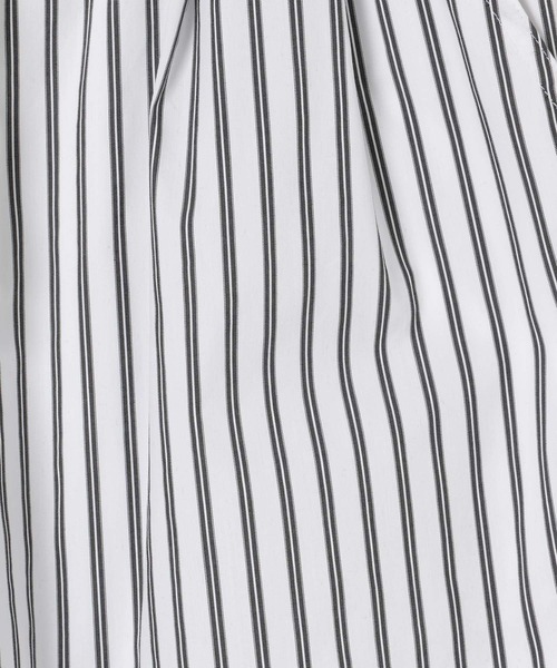 BAYFLOW（ベイフロー）の「ストライプリラックスパンツ（その他パンツ・レディース・チャコール/ホワイト・FREE）」の10枚目の写真