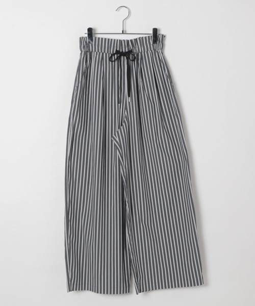 BAYFLOW（ベイフロー）の「ストライプリラックスパンツ（その他パンツ・レディース・チャコール/ホワイト・FREE）」の16枚目の写真