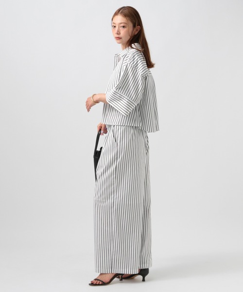 BAYFLOW（ベイフロー）の「ストライプリラックスパンツ（その他パンツ・レディース・チャコール/ホワイト・FREE）」の21枚目の写真