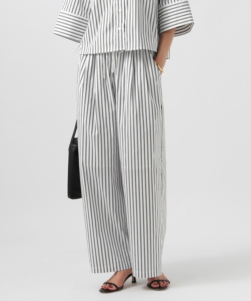 BAYFLOW（ベイフロー）の「ストライプリラックスパンツ（その他パンツ・レディース・チャコール/ホワイト・FREE）」の17枚目の写真