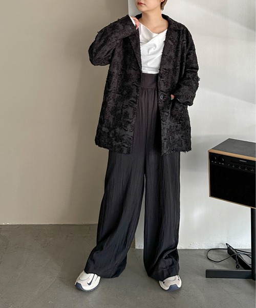 PILIT（ピリット）の「ジャガードジャケット（テーラードジャケット・レディース・アイボリー/ブラック・MEDIUM）」の18枚目の写真