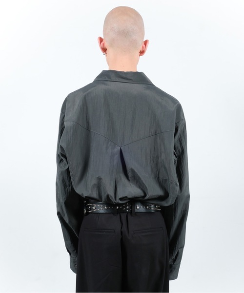 Jieda（ジエダ）の「SKIPPER SHIRT（シャツ/ブラウス・メンズ・ダークグレー/オリーブ系・1/2）」の10枚目の写真