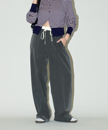 PUBLUX（パブリュクス）の「PUBLUX/パブリュクス ウエスト シャーリング 切り替えイージースラックス パンツ　限定展開（スラックス）」