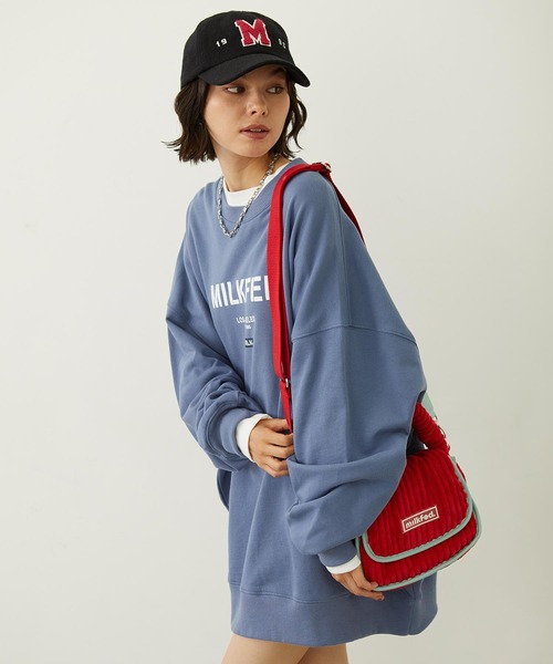 MILKFED.（ミルクフェド）の「CORDUROY PIPING BAG（ショルダーバッグ・レディース・ブラック/レッド/パープル・ONE SIZE）」の3枚目の写真