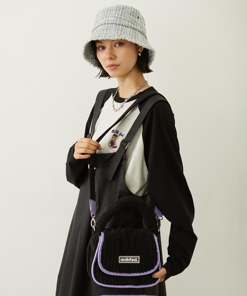MILKFED.（ミルクフェド）の「CORDUROY PIPING BAG（ショルダーバッグ・レディース・ブラック/レッド/パープル・ONE SIZE）」の10枚目の写真