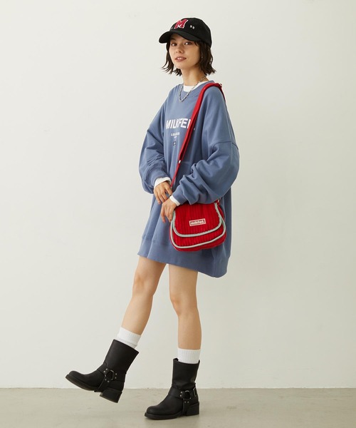 MILKFED.（ミルクフェド）の「CORDUROY PIPING BAG（ショルダーバッグ・レディース・ブラック/レッド/パープル・ONE SIZE）」の17枚目の写真