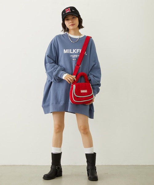 MILKFED.（ミルクフェド）の「CORDUROY PIPING BAG（ショルダーバッグ・レディース・ブラック/レッド/パープル・ONE SIZE）」の20枚目の写真
