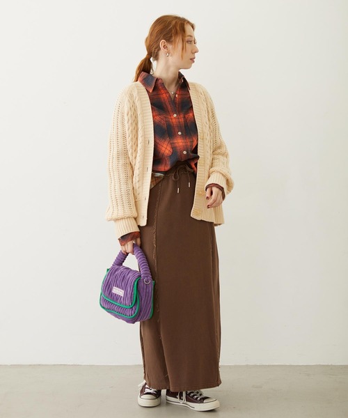 MILKFED.（ミルクフェド）の「CORDUROY PIPING BAG（ショルダーバッグ・レディース・ブラック/レッド/パープル・ONE SIZE）」の8枚目の写真