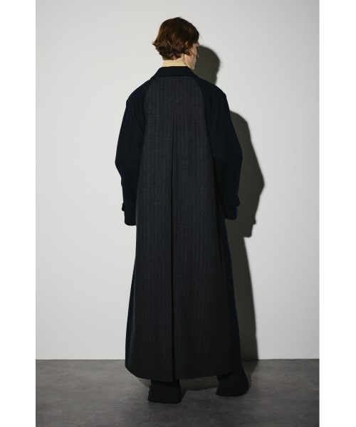 RIM.ARK（リムアーク）の「Stand fall collar CT スタンドカラーコート（ステンカラーコート・レディース・ダークネイビー/チャコールグレー/杢グレー・FREE）」の20枚目の写真