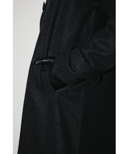 RIM.ARK（リムアーク）の「Stand fall collar CT スタンドカラーコート（ステンカラーコート・レディース・ダークネイビー/チャコールグレー/杢グレー・FREE）」の8枚目の写真