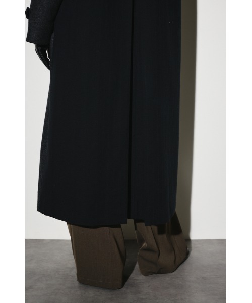 RIM.ARK（リムアーク）の「Stand fall collar CT スタンドカラーコート（ステンカラーコート・レディース・ダークネイビー/チャコールグレー/杢グレー・FREE）」の15枚目の写真