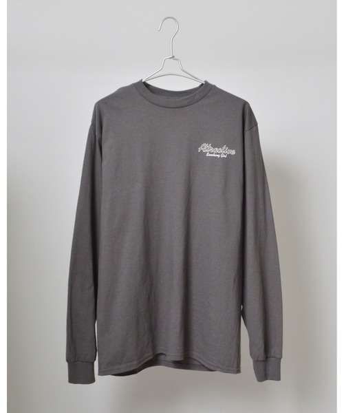MODISH GAZE(モディシュガゼ)の「【MODISH GAZE】6.0オンス スモーキングガール 線画イラストロンT 長袖(Tシャツ/カットソー・メンズ・ホワイト/グレー系1/ネイビー/ブルー系1/ブラック/グレー系2/アッシュグレー/ダークグリーン/ブルー系2・SMALL/MEDIUM/LARGE/X-LARGE)」の21枚目の写真