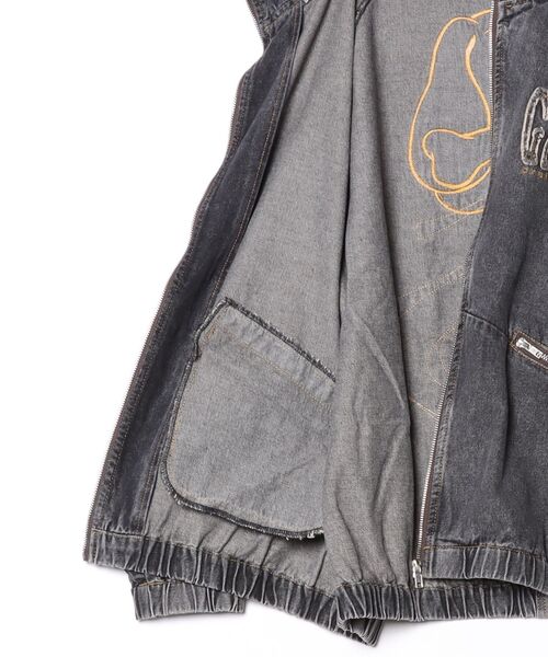 GALFY（ガルフィー）の「【GALFY/ガルフィー】ぐるグニャデニムパーカー（ブルゾン・メンズ・ブラック/ブラウン/ブルー・XL/L）」の18枚目の写真