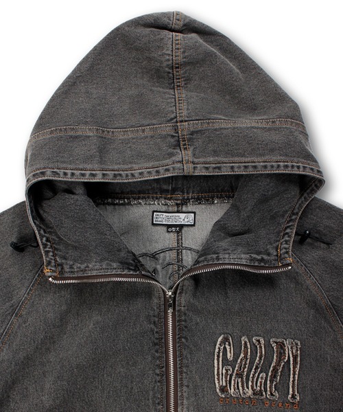GALFY（ガルフィー）の「【GALFY/ガルフィー】ぐるグニャデニムパーカー（ブルゾン・メンズ・ブラック/ブラウン/ブルー・XL/L）」の7枚目の写真