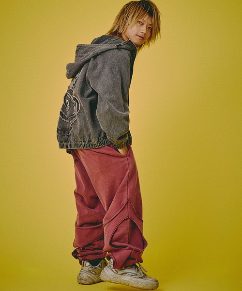 GALFY（ガルフィー）の「【GALFY/ガルフィー】ぐるグニャデニムパーカー（ブルゾン・メンズ・ブラック/ブラウン/ブルー・XL/L）」の16枚目の写真