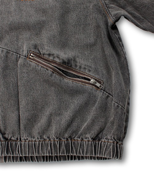 GALFY（ガルフィー）の「【GALFY/ガルフィー】ぐるグニャデニムパーカー（ブルゾン・メンズ・ブラック/ブラウン/ブルー・XL/L）」の9枚目の写真