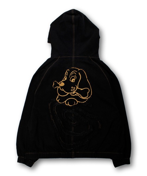 GALFY（ガルフィー）の「【GALFY/ガルフィー】ぐるグニャデニムパーカー（ブルゾン・メンズ・ブラック/ブラウン/ブルー・XL/L）」の19枚目の写真