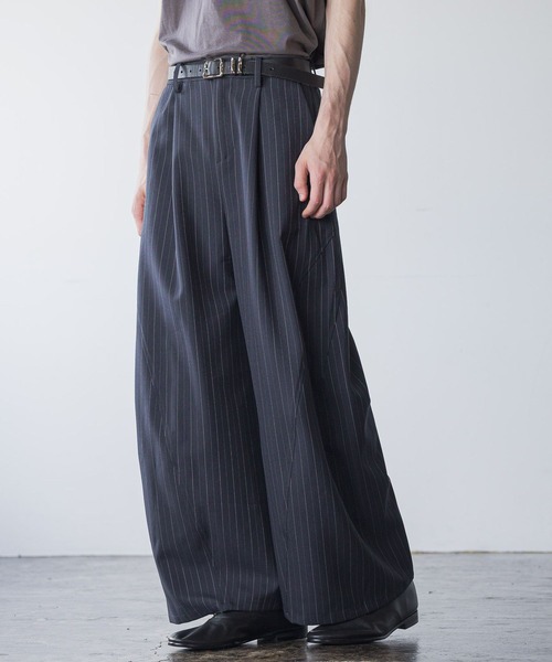 HARE（ハレ）の「【SET UP対応】3ディメンションワイドパンツ(HARE)（スラックス・メンズ・グレー/ブラック/ブルー系その他/パープル/ブラック系その他/グレー系その他/オレンジ/ライトパープル・SMALL/MEDIUM/LARGE）」の6枚目の写真