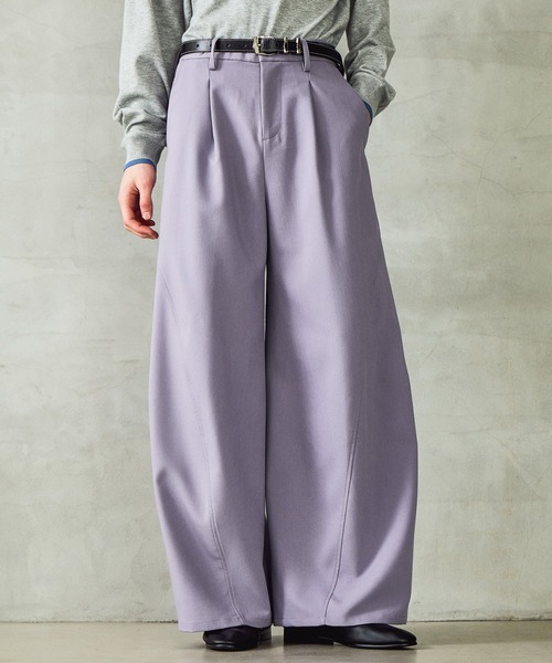 HARE（ハレ）の「【SET UP対応】3ディメンションワイドパンツ(HARE)（スラックス・メンズ・グレー/ブラック/ブルー系その他/パープル/ブラック系その他/グレー系その他/オレンジ/ライトパープル・SMALL/MEDIUM/LARGE）」の7枚目の写真