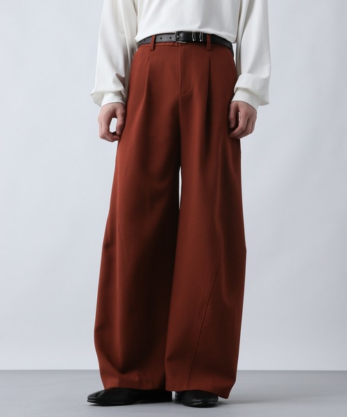 HARE（ハレ）の「【SET UP対応】3ディメンションワイドパンツ(HARE)（スラックス・メンズ・グレー/ブラック/ブルー系その他/パープル/ブラック系その他/グレー系その他/オレンジ/ライトパープル・SMALL/MEDIUM/LARGE）」の8枚目の写真