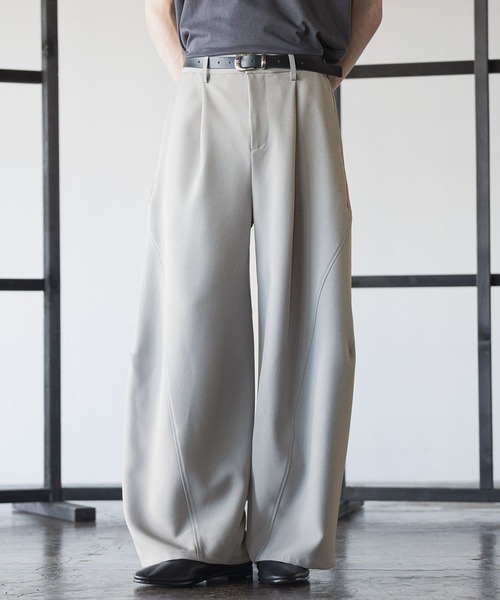 HARE（ハレ）の「【SET UP対応】3ディメンションワイドパンツ(HARE)（スラックス・メンズ・グレー/ブラック/ブルー系その他/パープル/ブラック系その他/グレー系その他/オレンジ/ライトパープル・SMALL/MEDIUM/LARGE）」の11枚目の写真