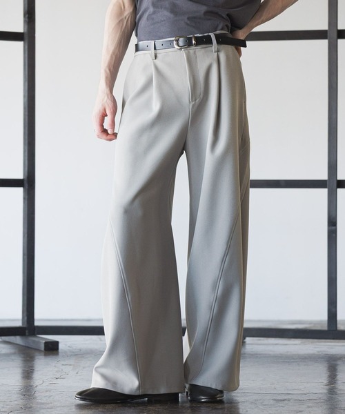 HARE（ハレ）の「【SET UP対応】3ディメンションワイドパンツ(HARE)（スラックス・メンズ・グレー/ブラック/ブルー系その他/パープル/ブラック系その他/グレー系その他/オレンジ/ライトパープル・SMALL/MEDIUM/LARGE）」の12枚目の写真