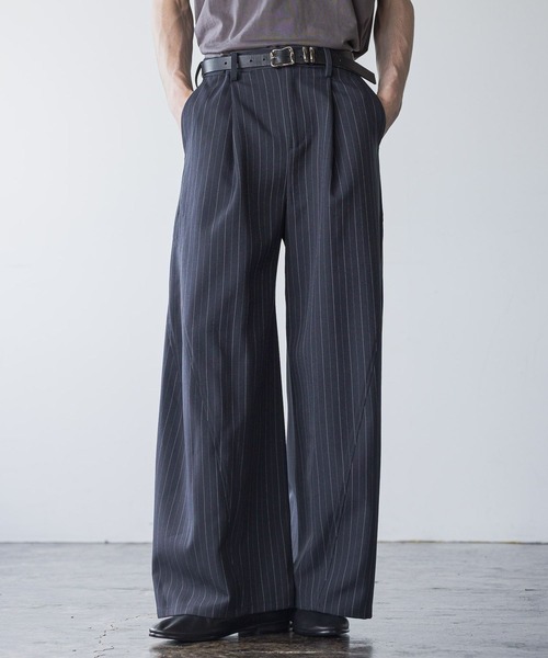 HARE（ハレ）の「【SET UP対応】3ディメンションワイドパンツ(HARE)（スラックス・メンズ・グレー/ブラック/ブルー系その他/パープル/ブラック系その他/グレー系その他/オレンジ/ライトパープル・SMALL/MEDIUM/LARGE）」の13枚目の写真