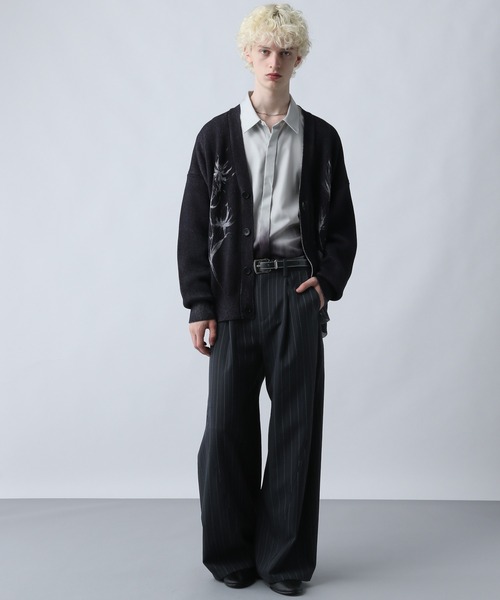 SET UP対応】3ディメンションワイドパンツ(HARE)（スラックス）｜HARE