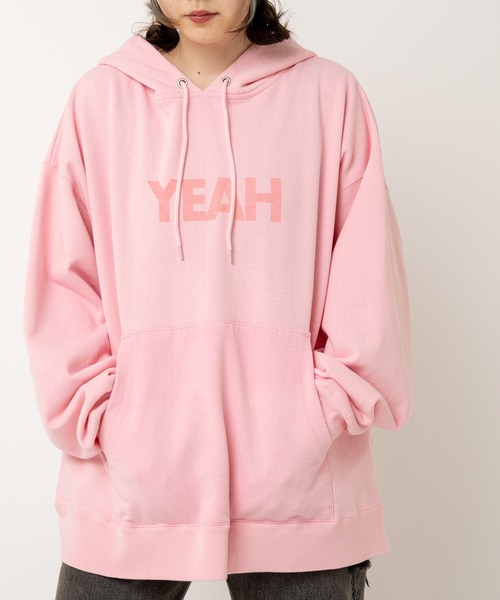 RNA（アールエヌエー）の「M2491 ＹＥＡＨピグメントフーディー（パーカー・レディース・ネイビー/ブラウン/ピンク・MEDIUM）」の3枚目の写真